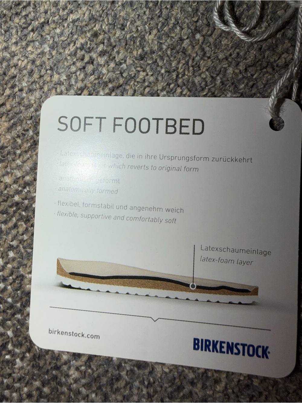 Birkenstock Arizona Camo Two-Stripe Sandal in Brown and Gray - Picture 5 of 5